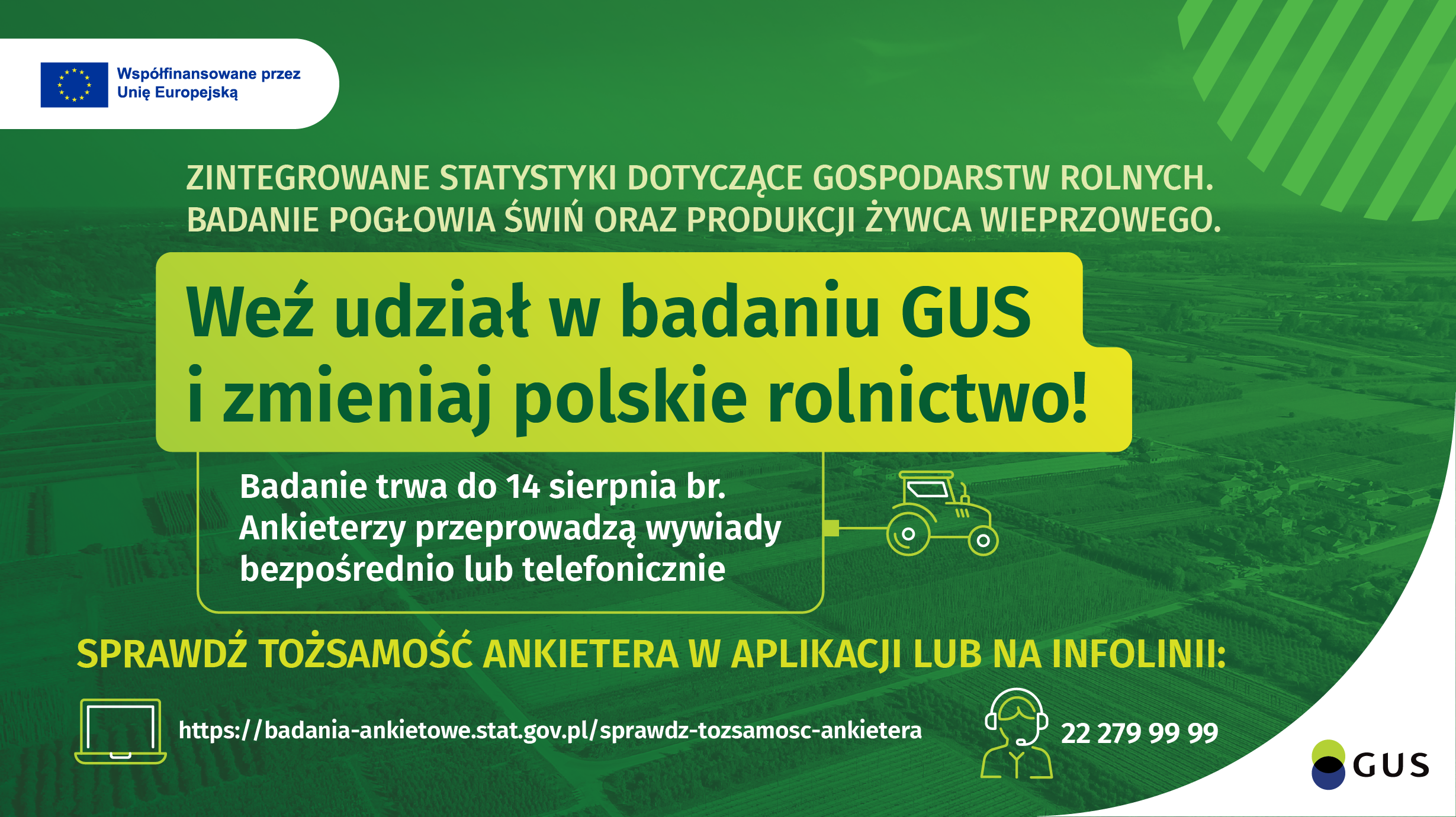 Weź udział w badaniu GUS i zmieniaj polskie rolnictwo!